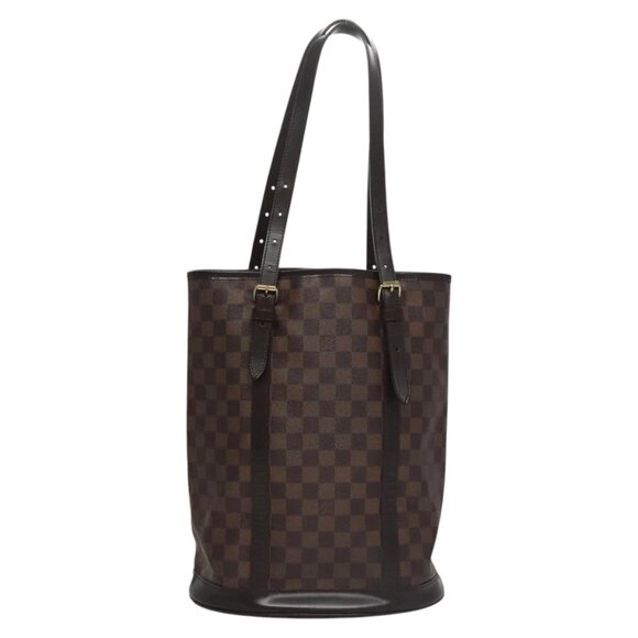 LOUIS VUITTON Damier Ebene Bucket GM Shoulder Bag SPO N42236 LV Auth 110759 - Picture 2 of 16